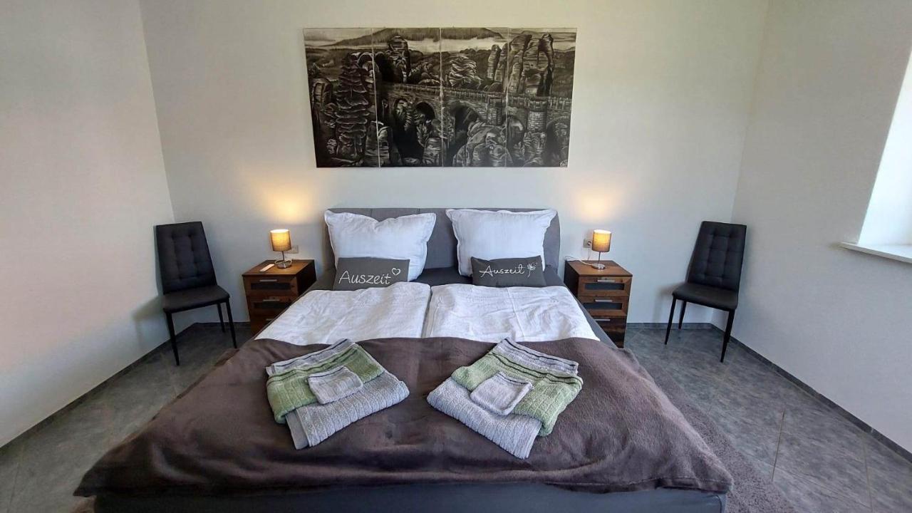 Ferienwohnung Am Hofladen Hellendorf - Saechsische Schweiz Bad Gottleuba 외부 사진