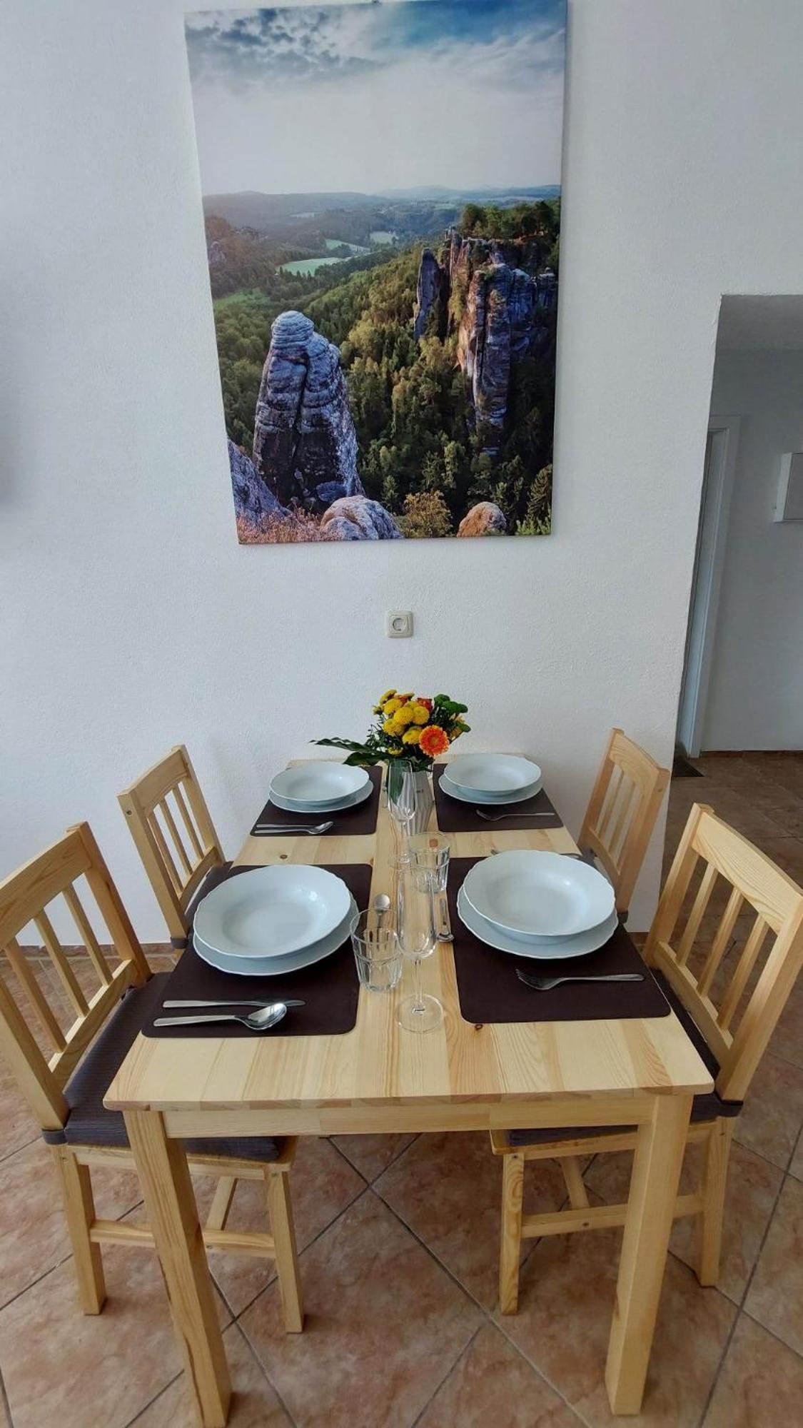 Ferienwohnung Am Hofladen Hellendorf - Saechsische Schweiz Bad Gottleuba 외부 사진